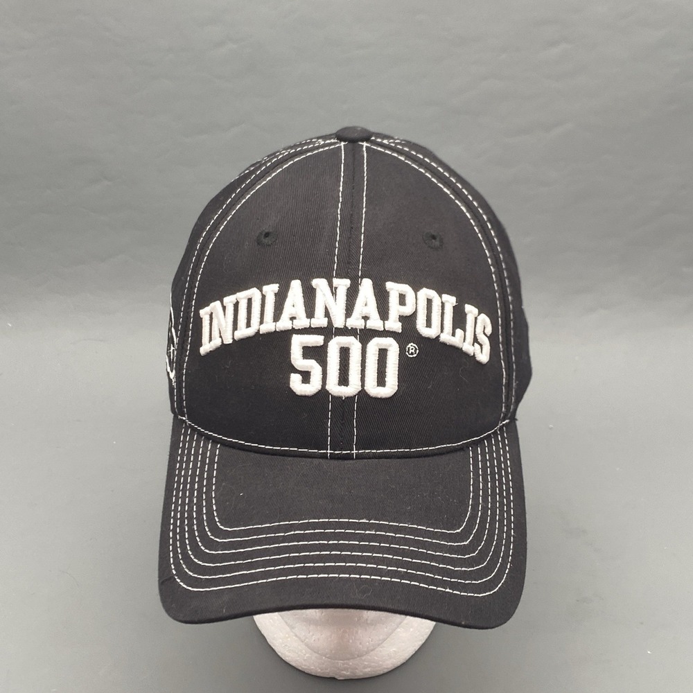2012 Indianapolis 500 Indy 500 Hat‎ Black White Contrast Stitch Racing Cap
